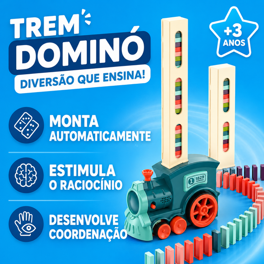 Trem de Dominó Divertido Montessori