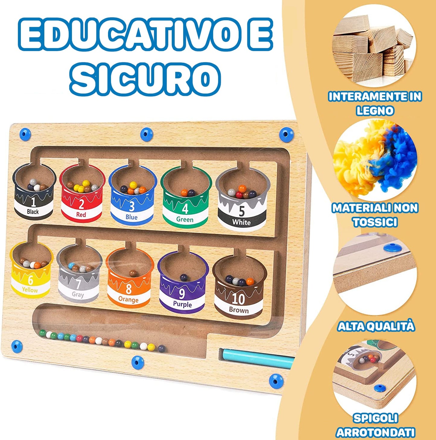 Jogo Magnético de Cores Divertido