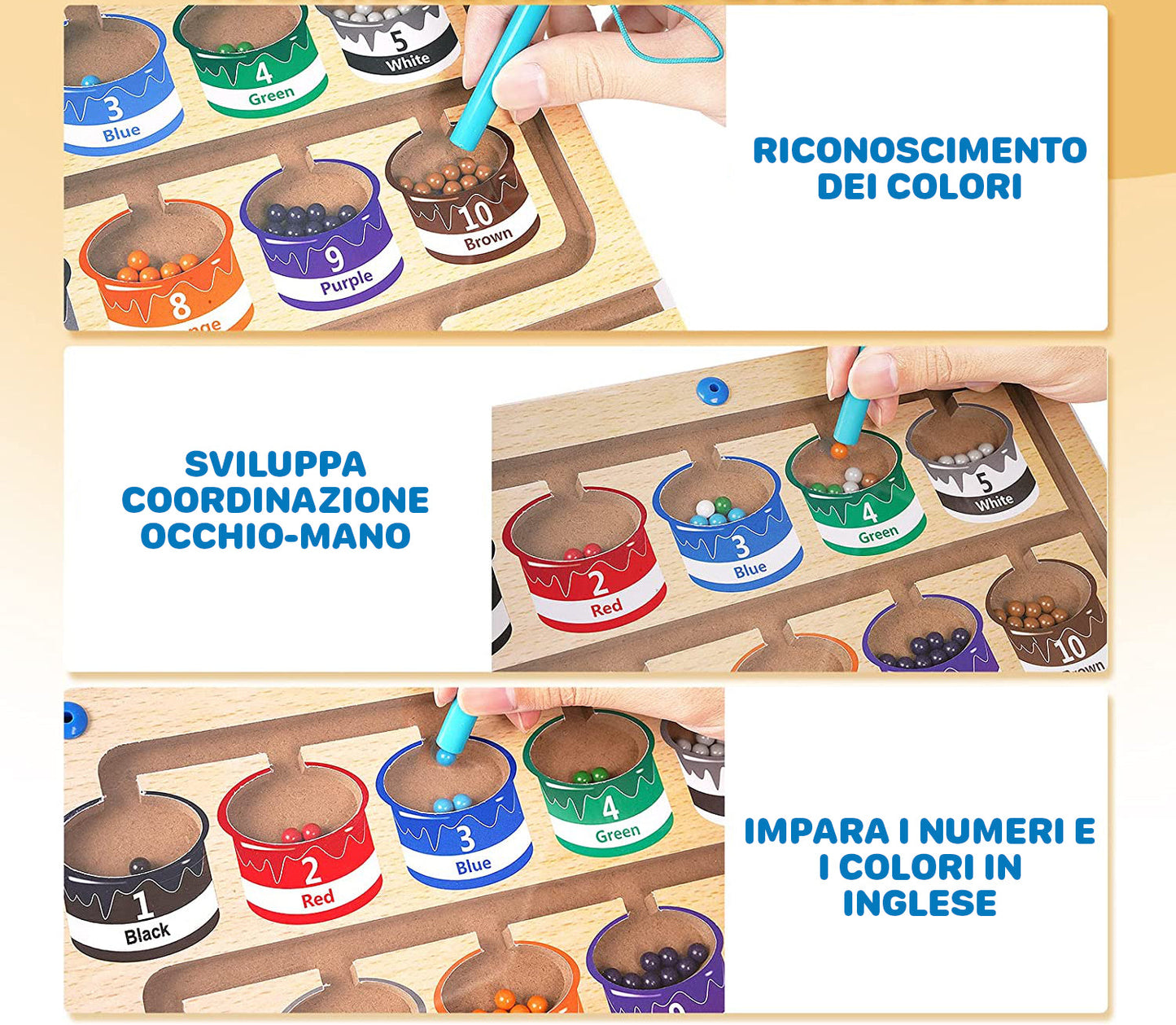 Jogo Magnético de Cores Divertido